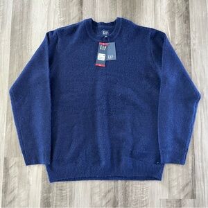 GAP Men's Deep Blue Crewneck Sweater